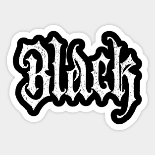 Black Sticker